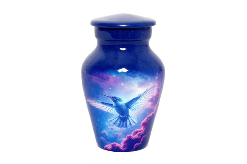 Urna cremazione colibrì - , blu